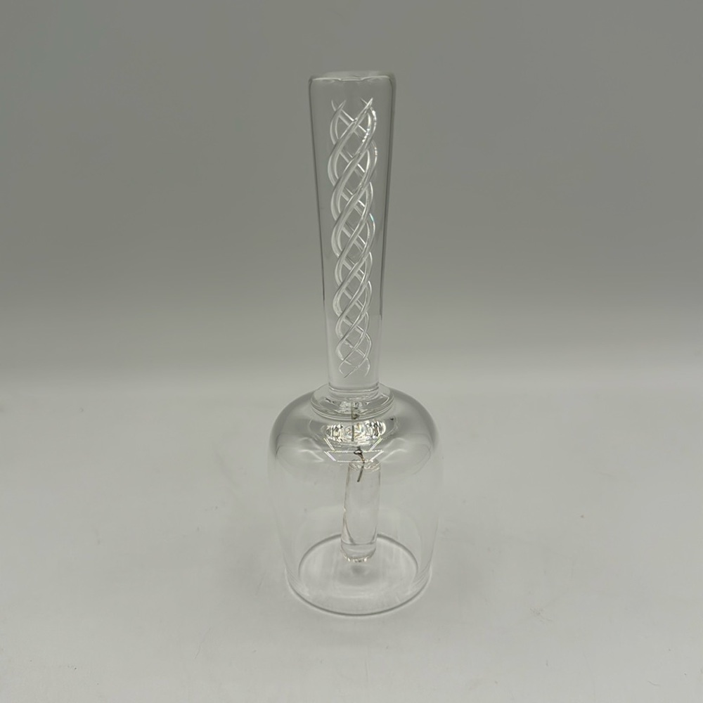 Steuben Air Twist Crystal Bell